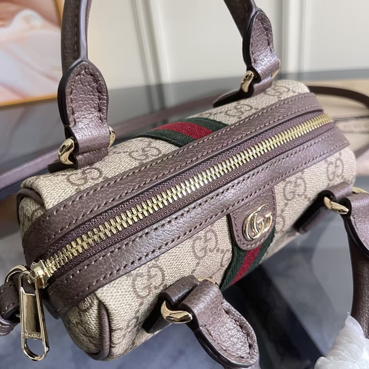 G*u*i ophidia mini boston bag 16x10x9cm