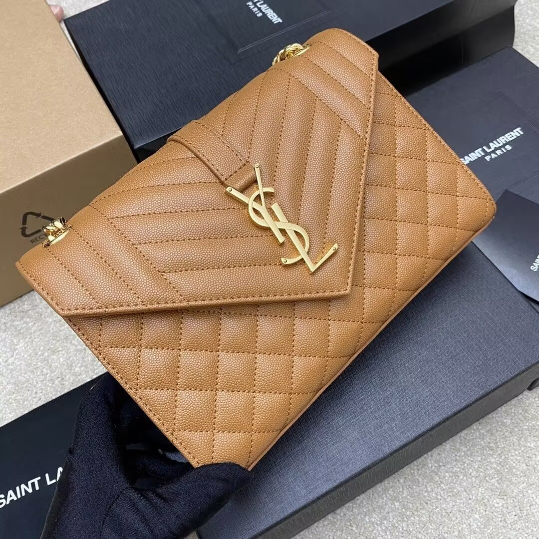 Y*L envelope medium in matelassÉ lambskin 24x17.5x6cm