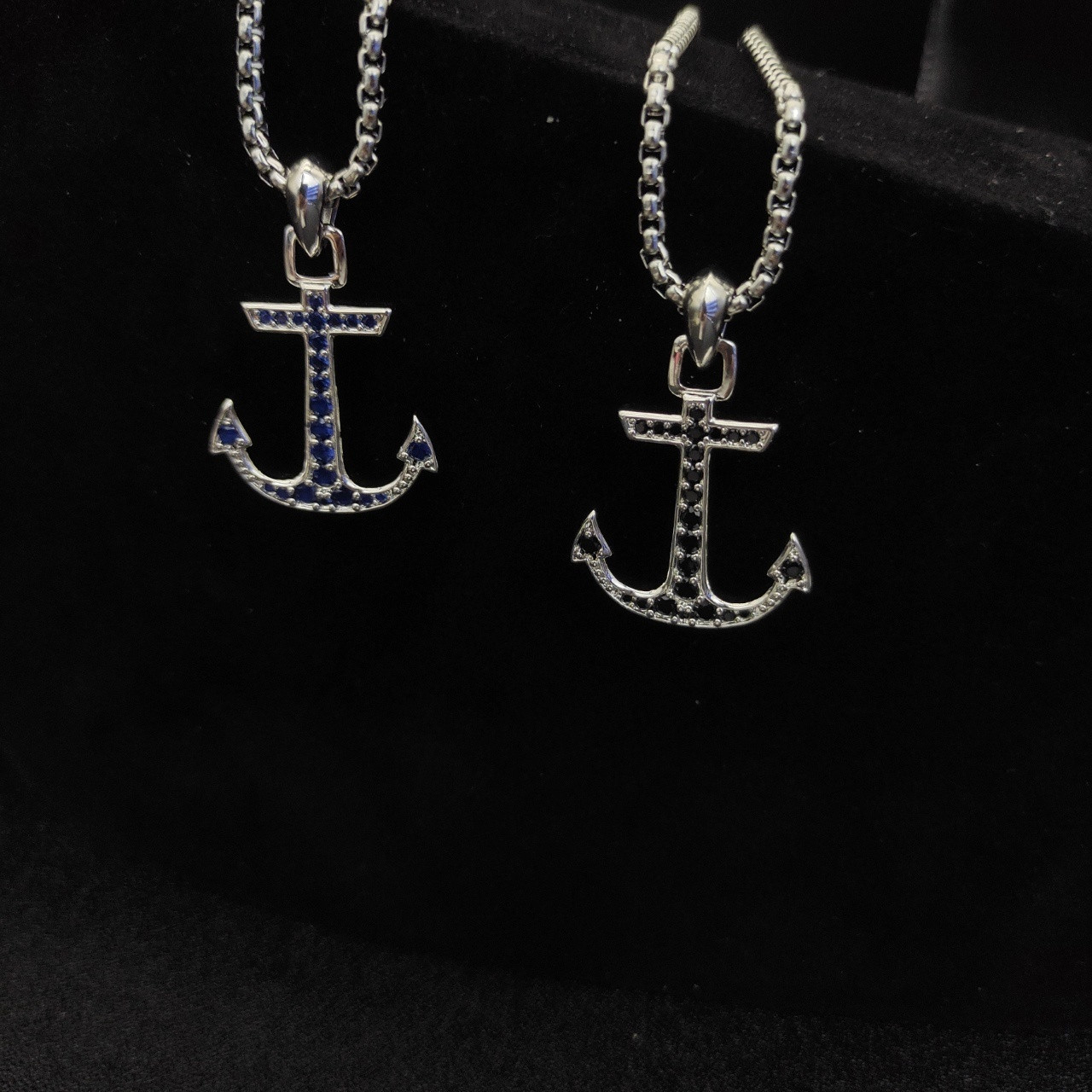 dau1d Yvrm*n sea ​​anchor necklace(chain length 50+5cm delay chain chain thickness 3mm)