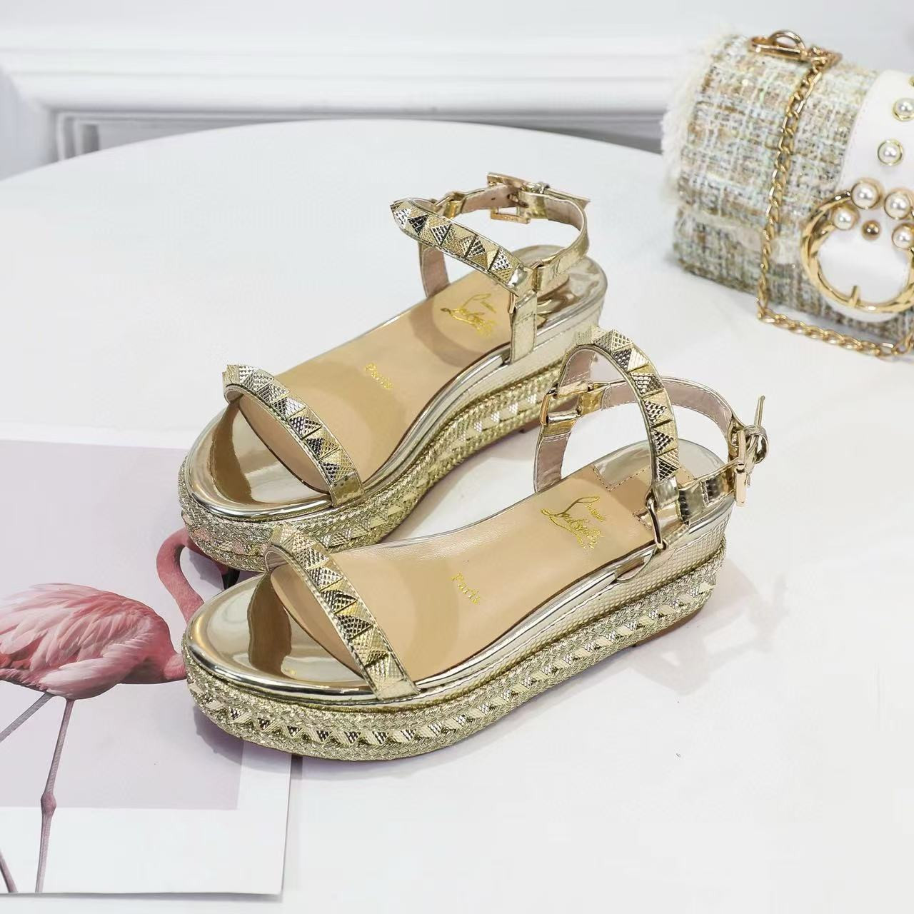 UA Ch**an Louboutin Pyraclou