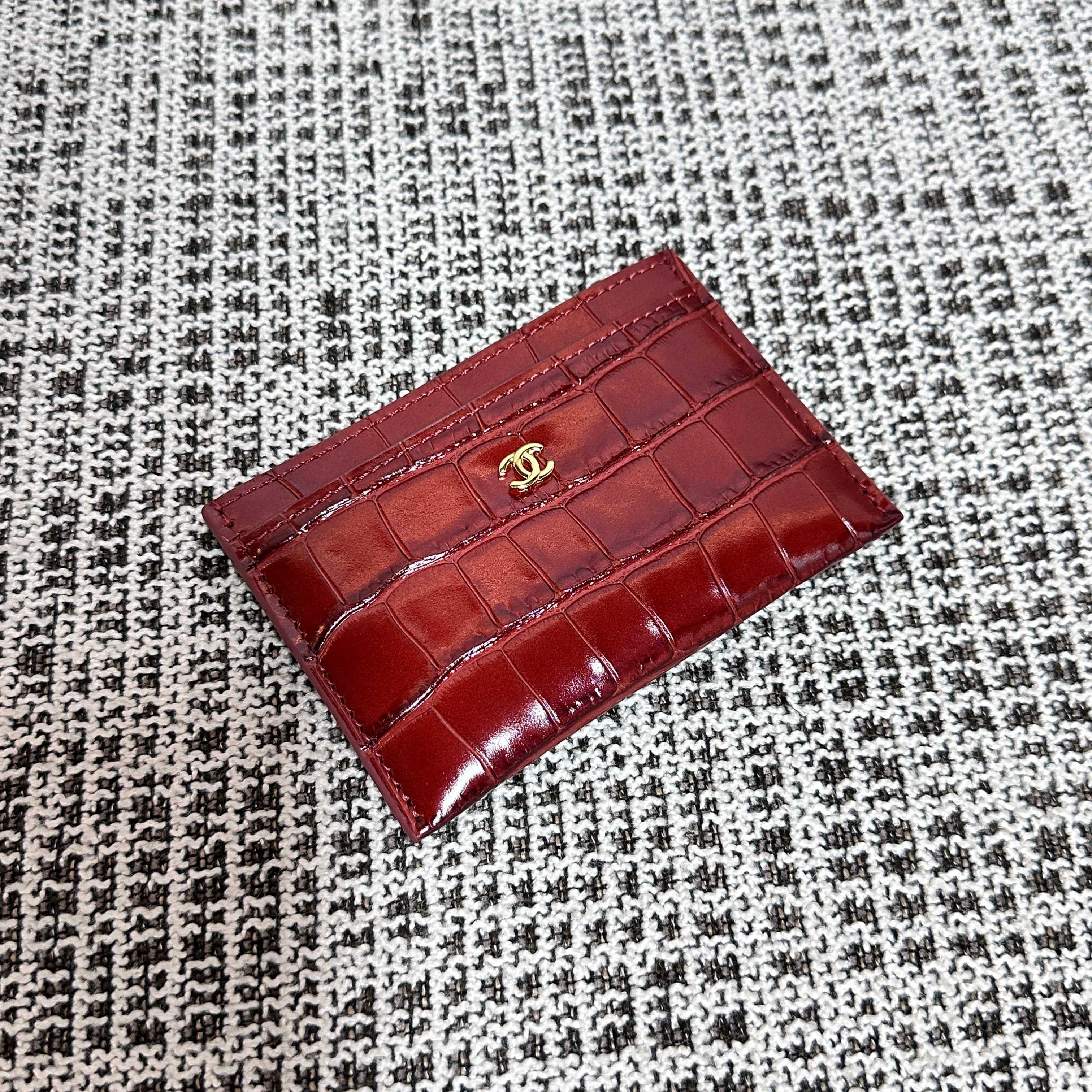 Ch*el card case ap5397 11.5x7.5x0.5cm