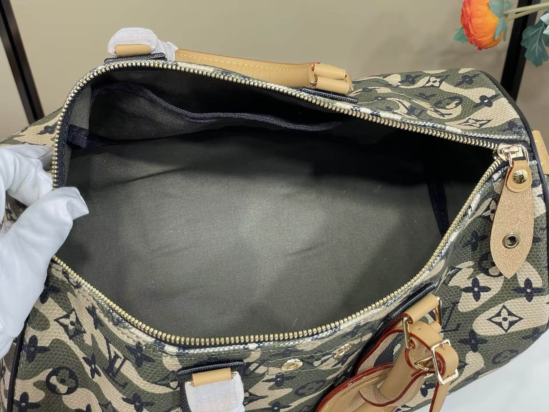 LV x TM Monogramouflage Speedy 35 Bag 35x22x18cm