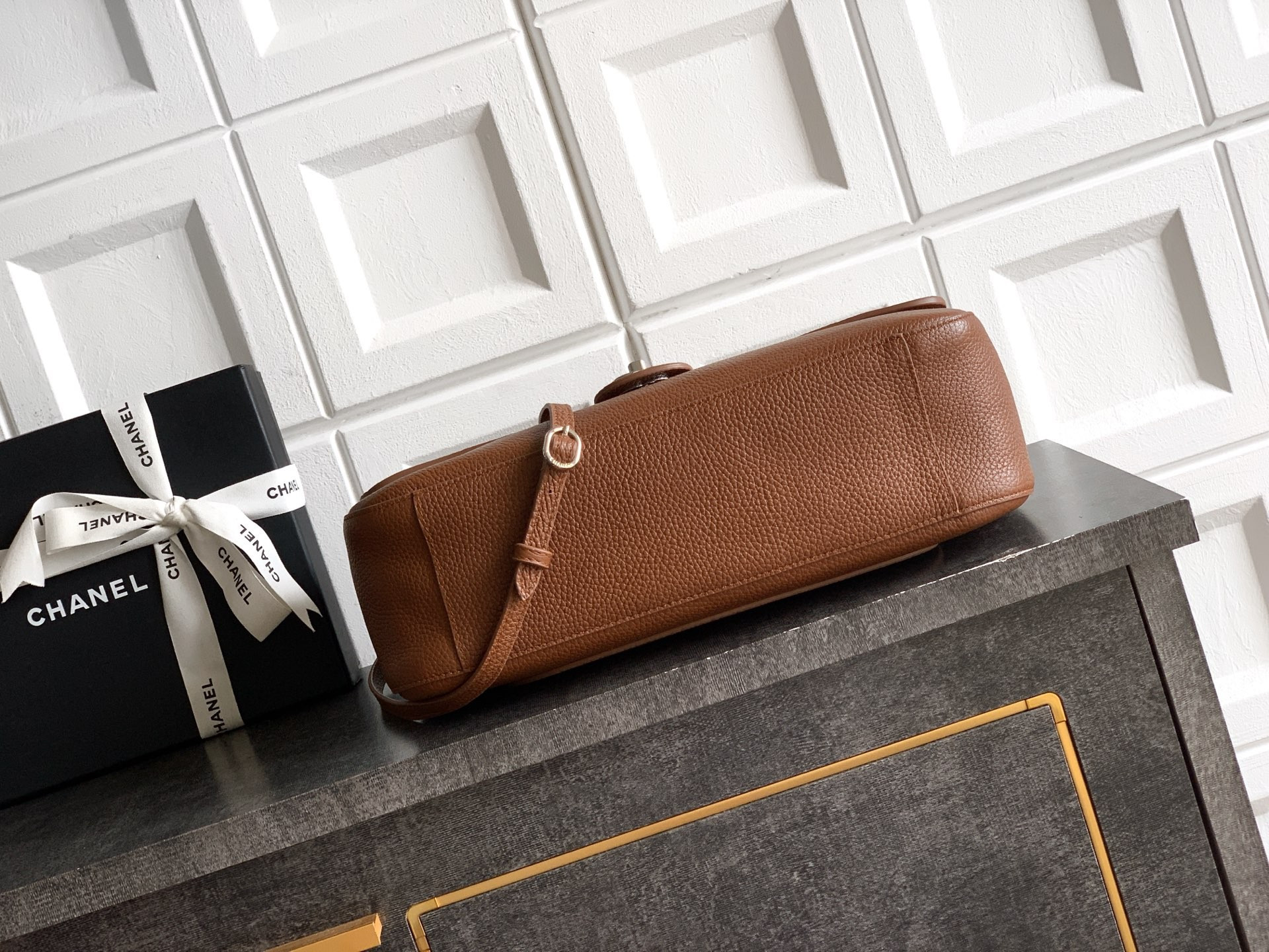 Ch*el maxi flap bag silver hardware as6231 19.5x32x10cm