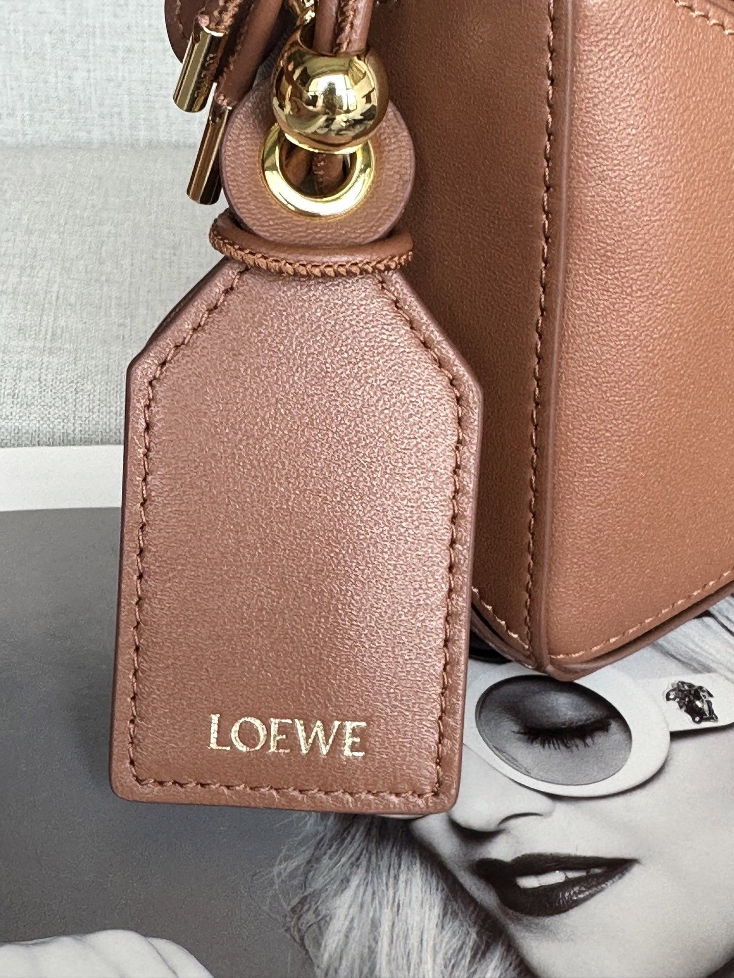 L0ew* Mini Featherlight Puzzle Bag Nappa Lambskin 18x12.5x8cm