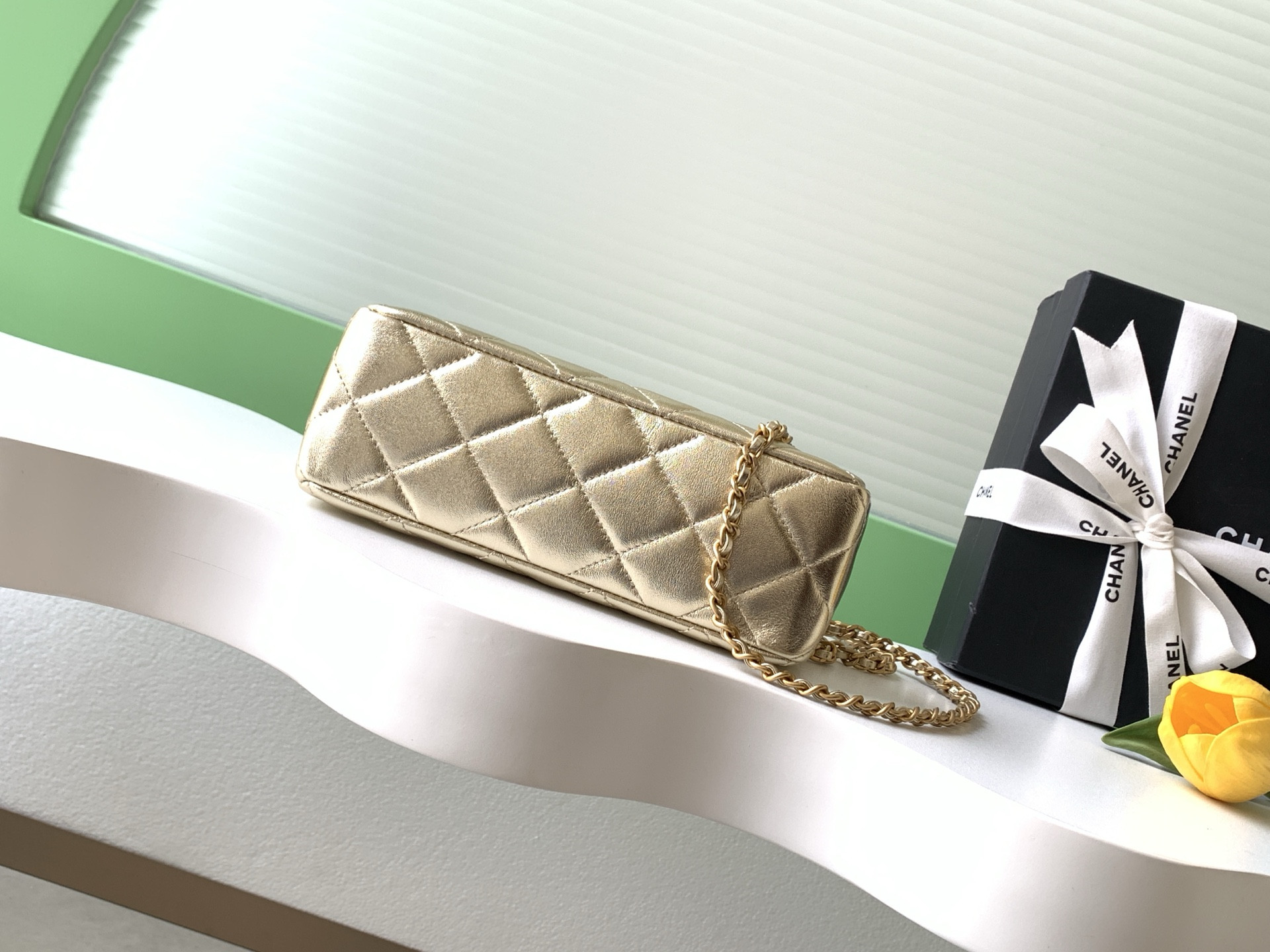 Ch*el clutch as5912 10x20x7cm
