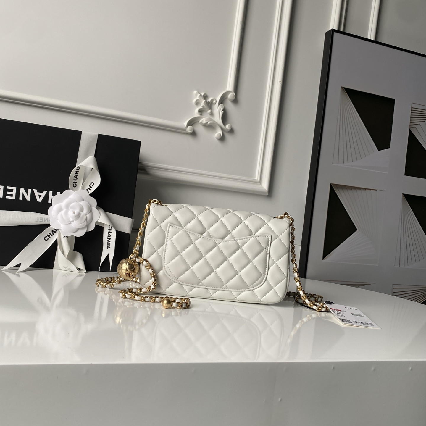 Ch*el flap bag as1787 20x13x7cm