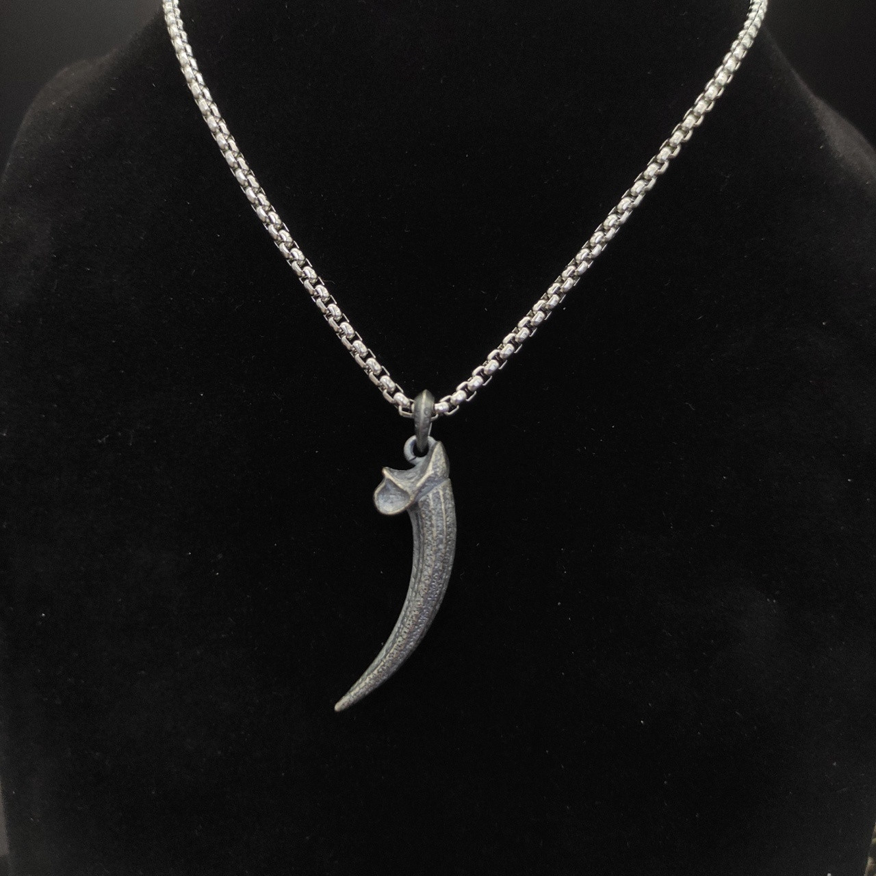 dau1d Yvrm*n horn necklace(chain length 50+5cm delay chain chain thickness 3mm)