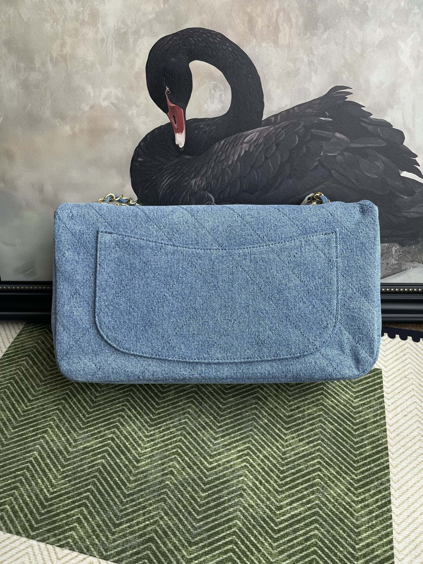 Ch*el maxi flap bag as6281 19.5x32x10cm