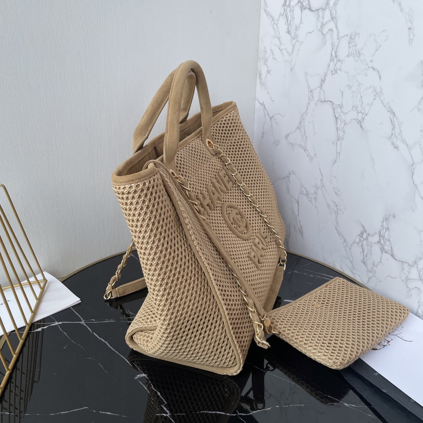Ch*el shopping bag 38x30x22cm