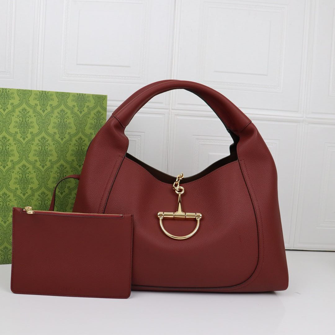 G*u*i softbit maxi shoulder bag leather 46x26x16cm