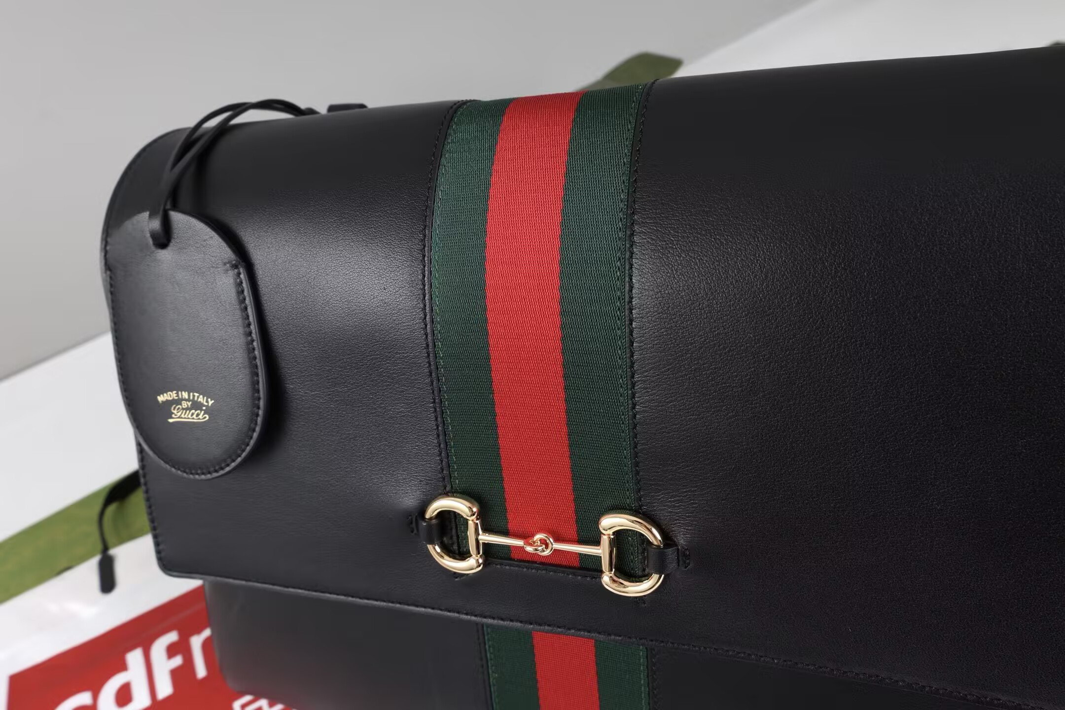 G*u*i horsebit bag 37x29x13cm