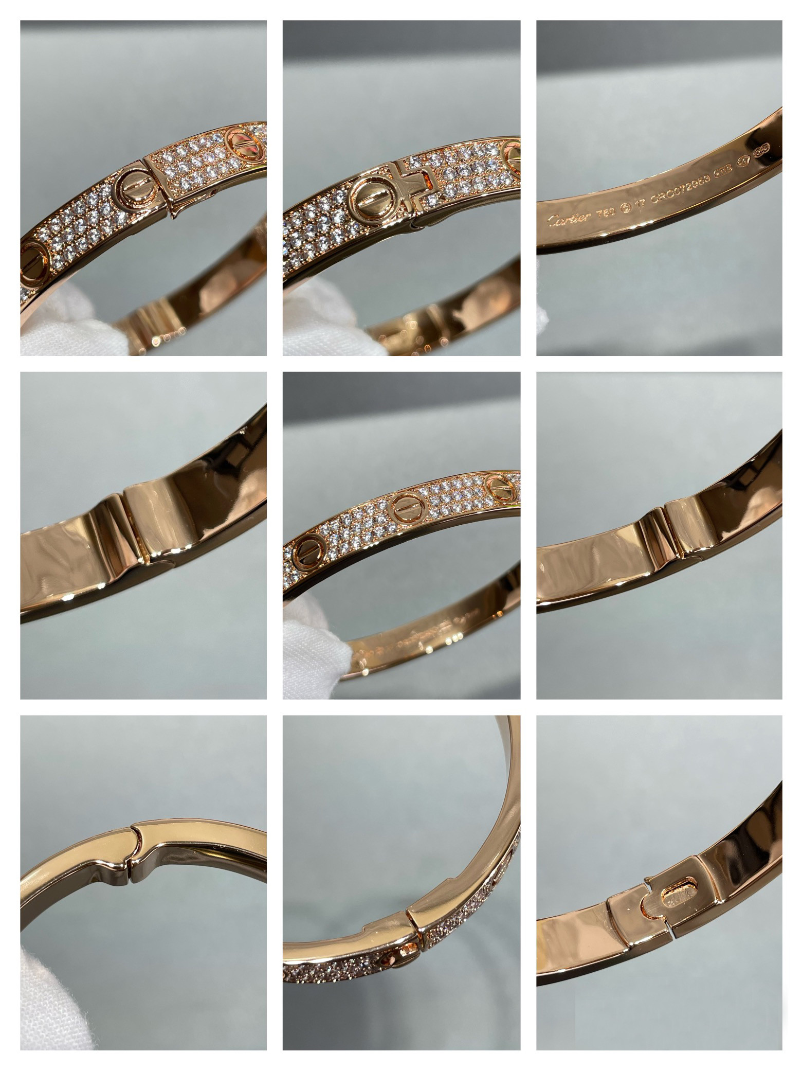 Ca*t*er Wide diamond star Bracelet