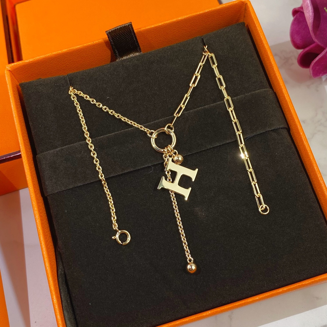 Hermès Mandarin Duck H Necklace