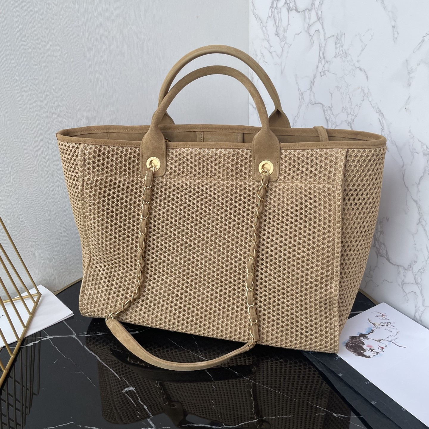 Ch*el shopping bag 38x30x22cm