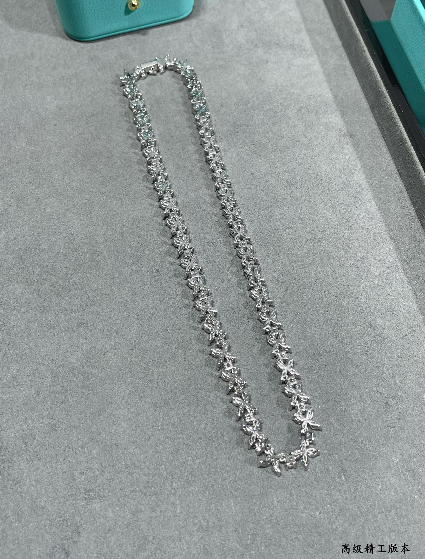 T*f*ny & Co. Full Diamond Marquise Necklace Ag925