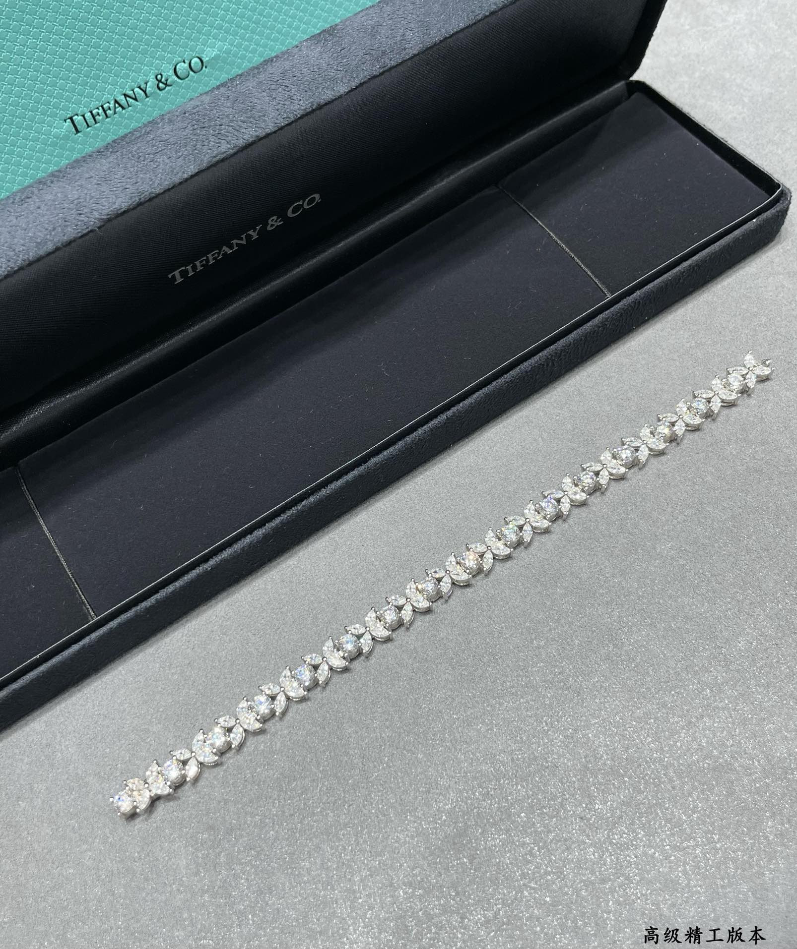 T*f*ny & Co. Soleste Marquise Diamond Full Bracelet Ag925