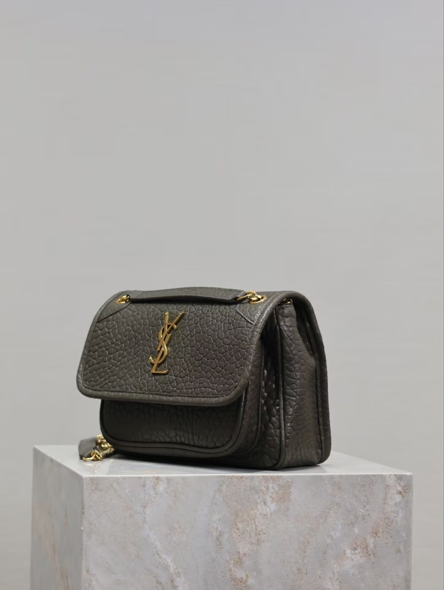 Y*L Niki Mini in grained lambskin 828736 12.5x18x5cm