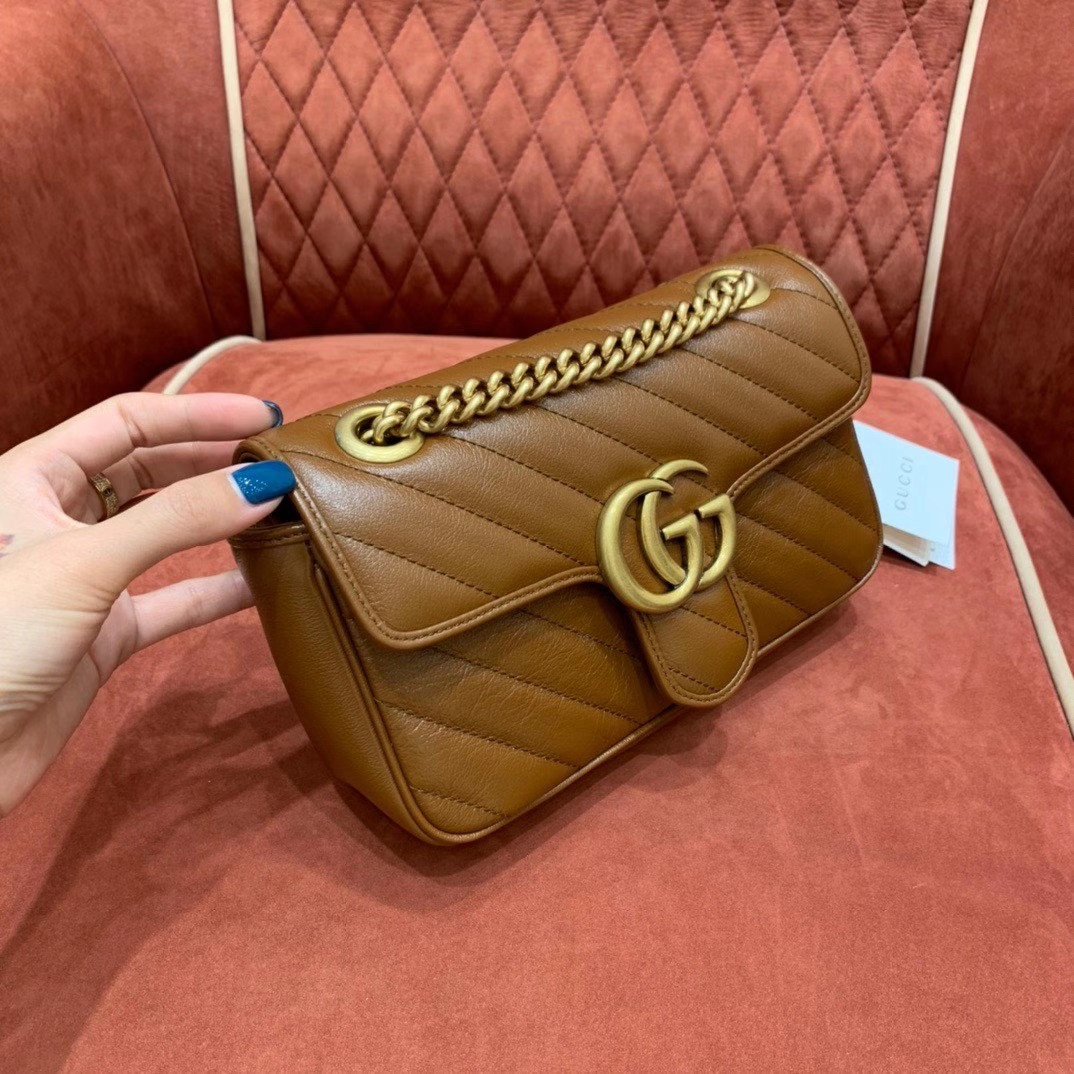 G*u*i GG Marmont mini matelasse shoulder bag 22cm
