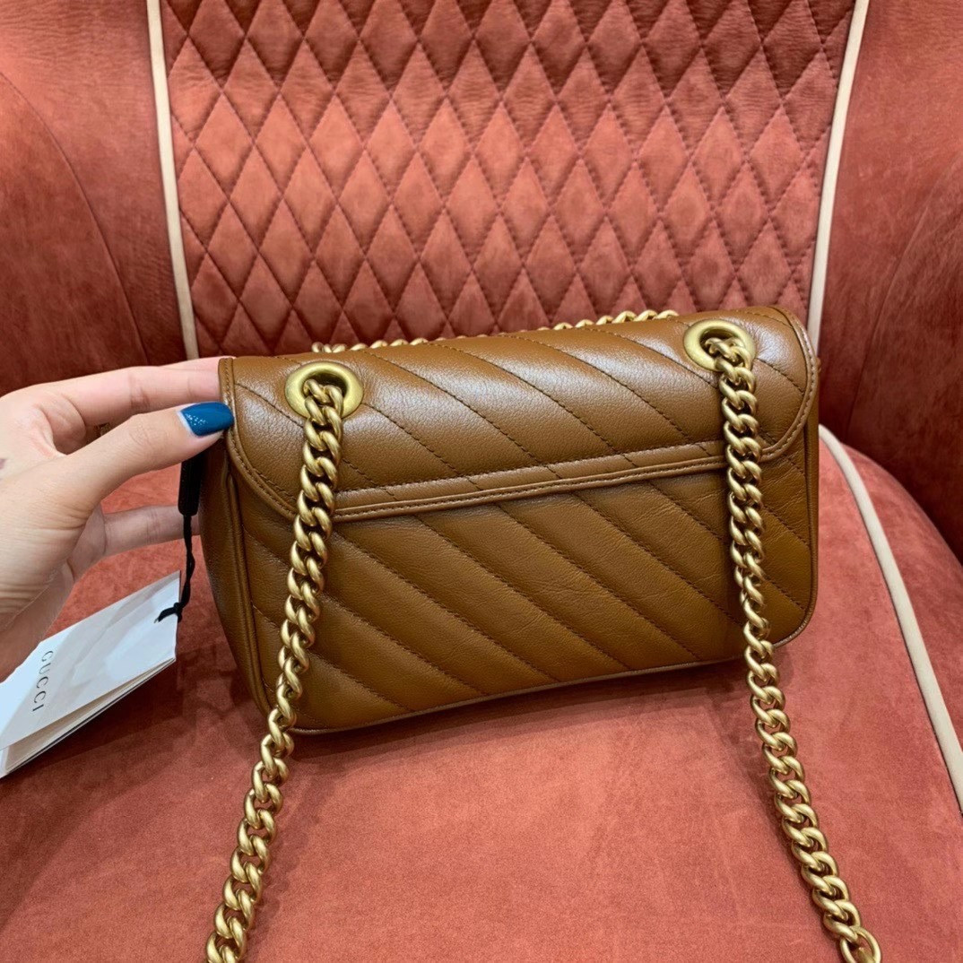 G*u*i GG Marmont mini matelasse shoulder bag 22cm