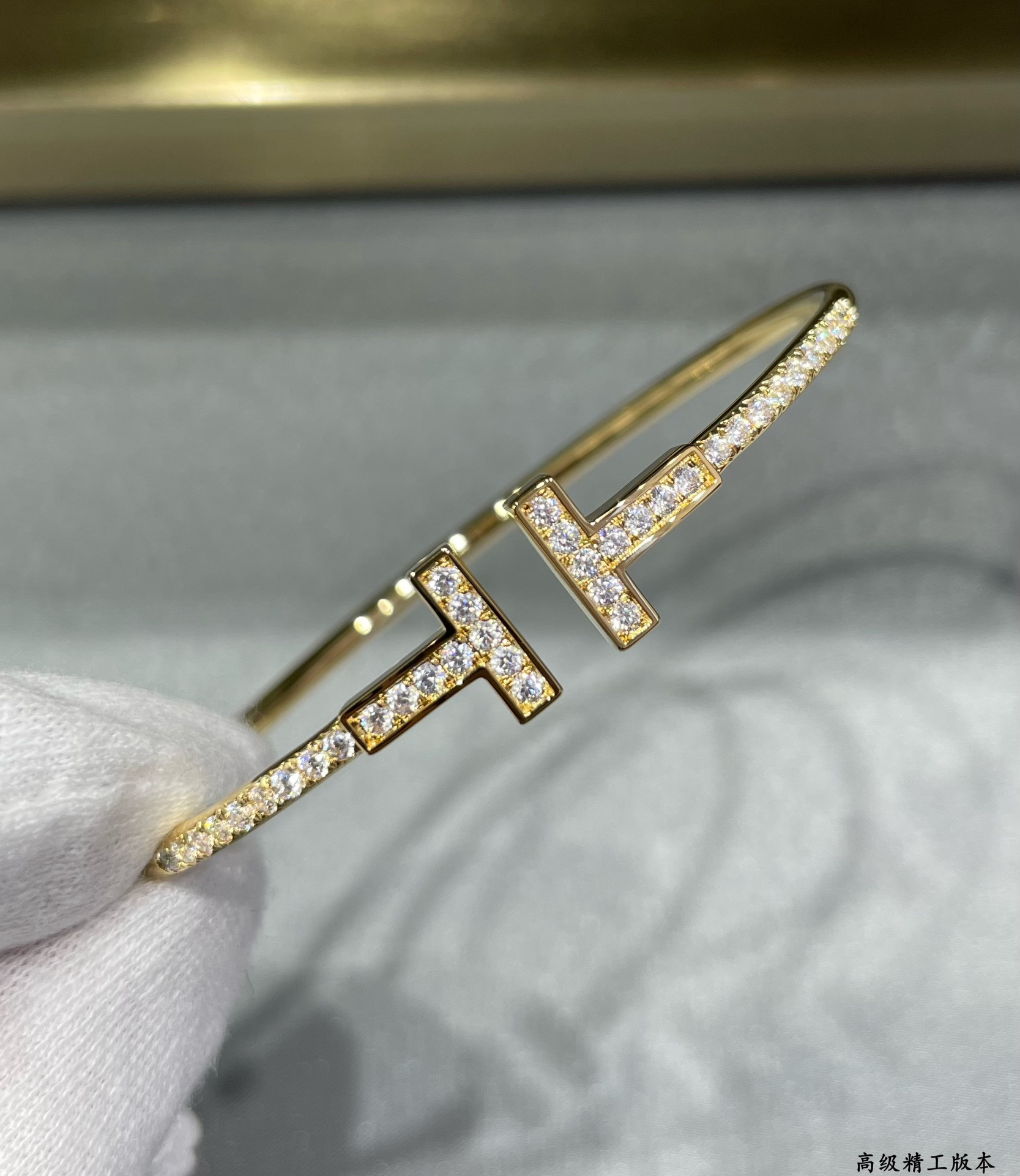 T*f*ny & Co. Double T Diamond Half Bracelet