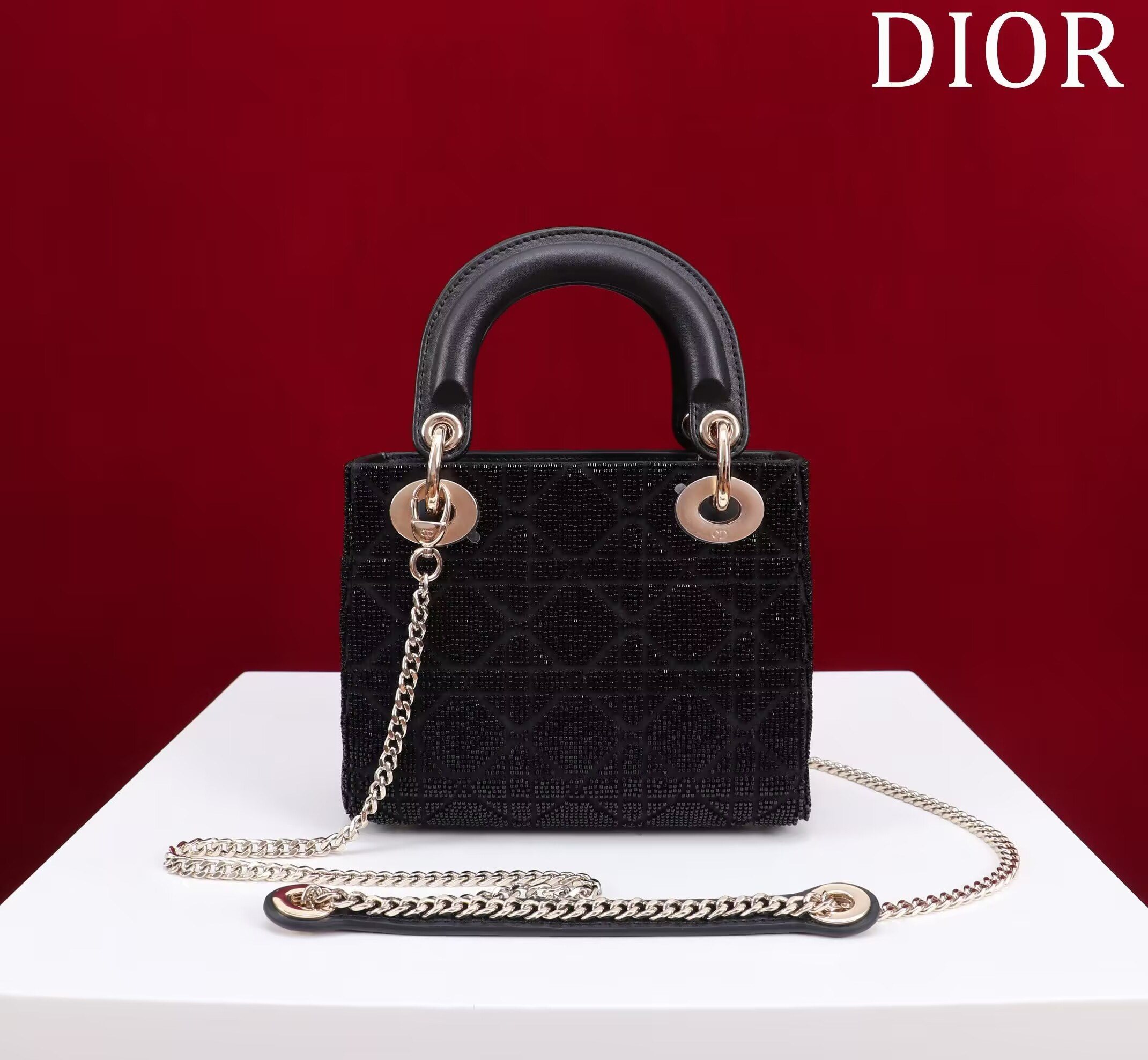 mini lady D*or bag 17x7x15cm