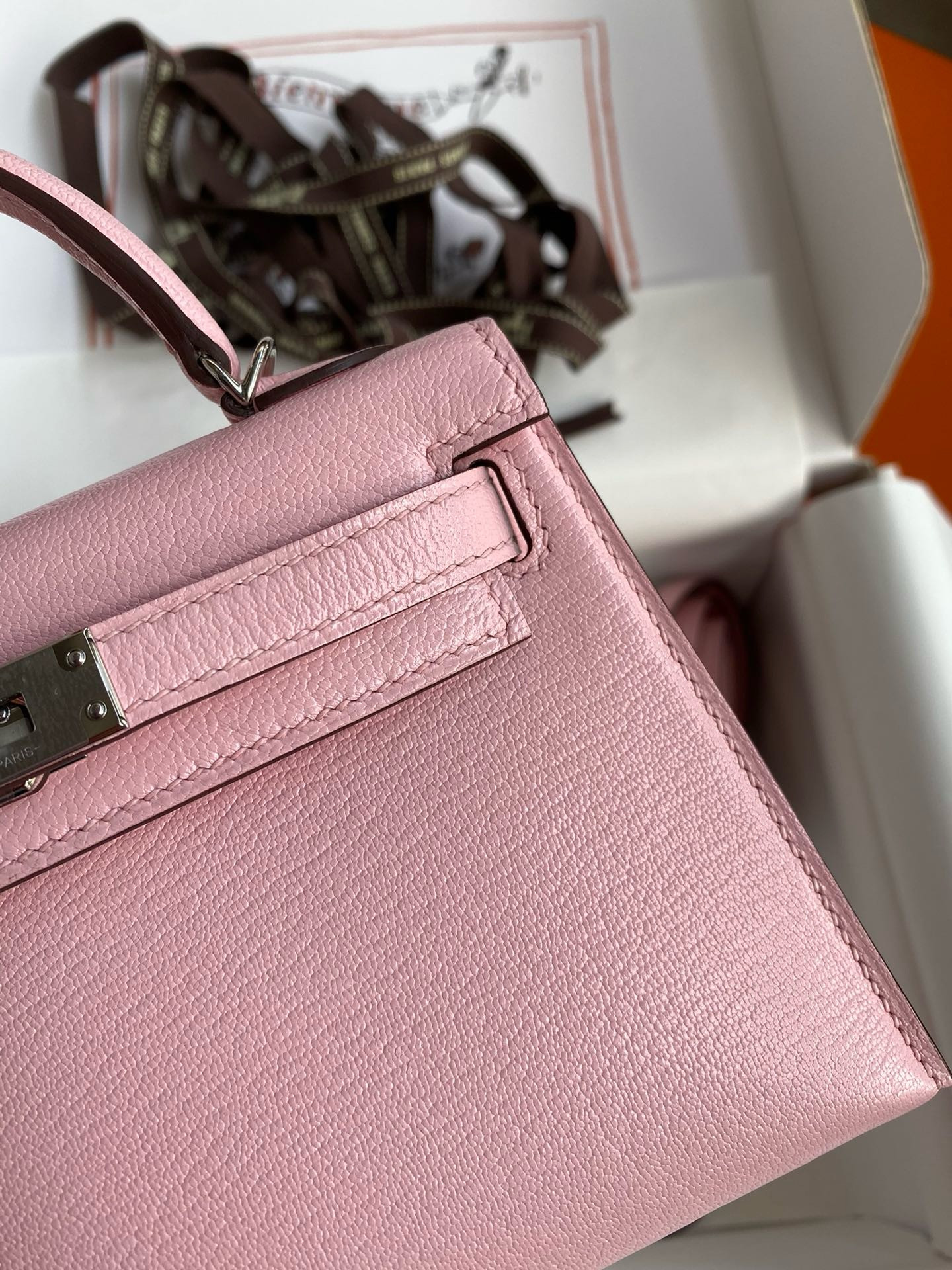 Hermès Mini Kelly Chèvre 19 19×6×12cm (20 days for customization)