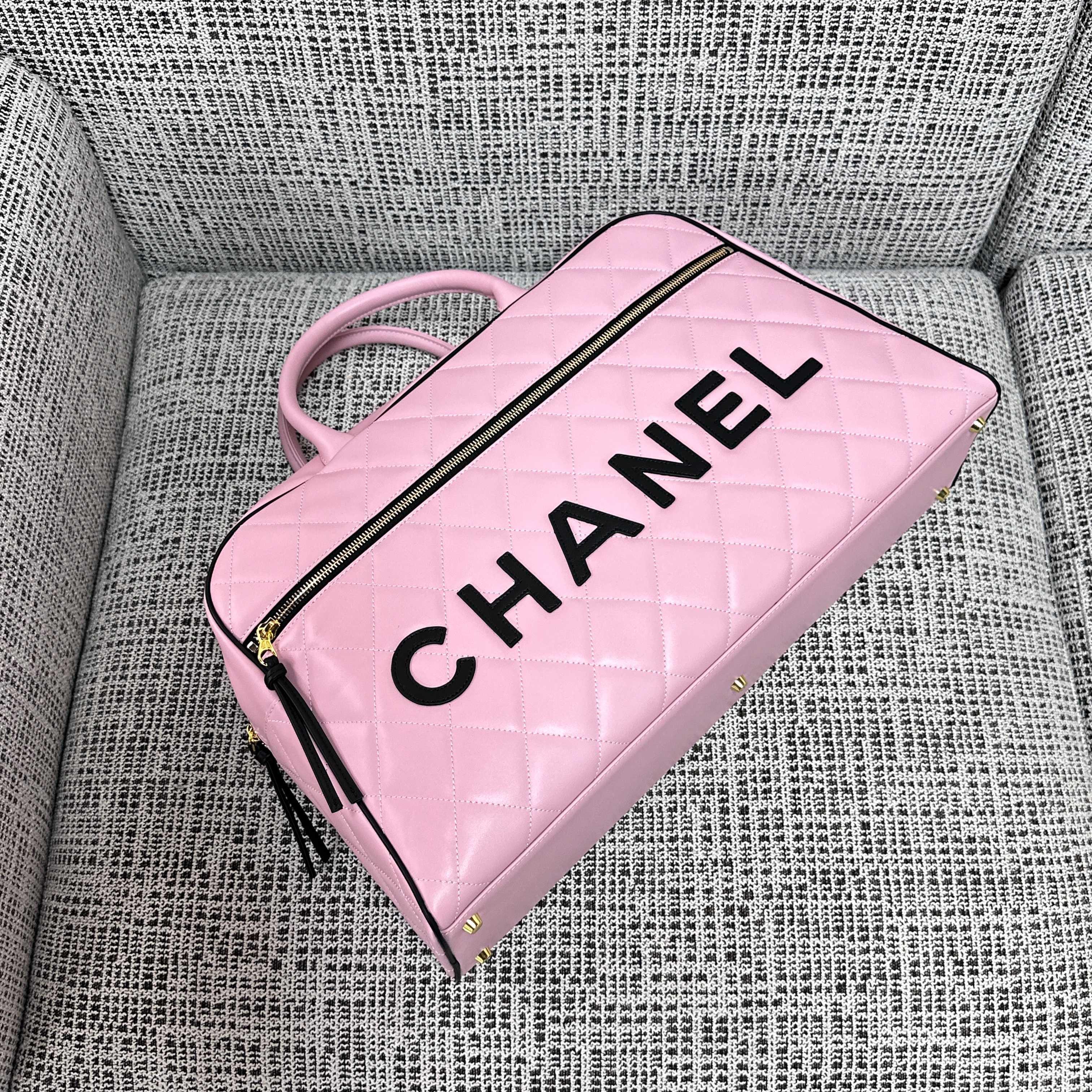 Ch*el boston bowling bag without box 46cm