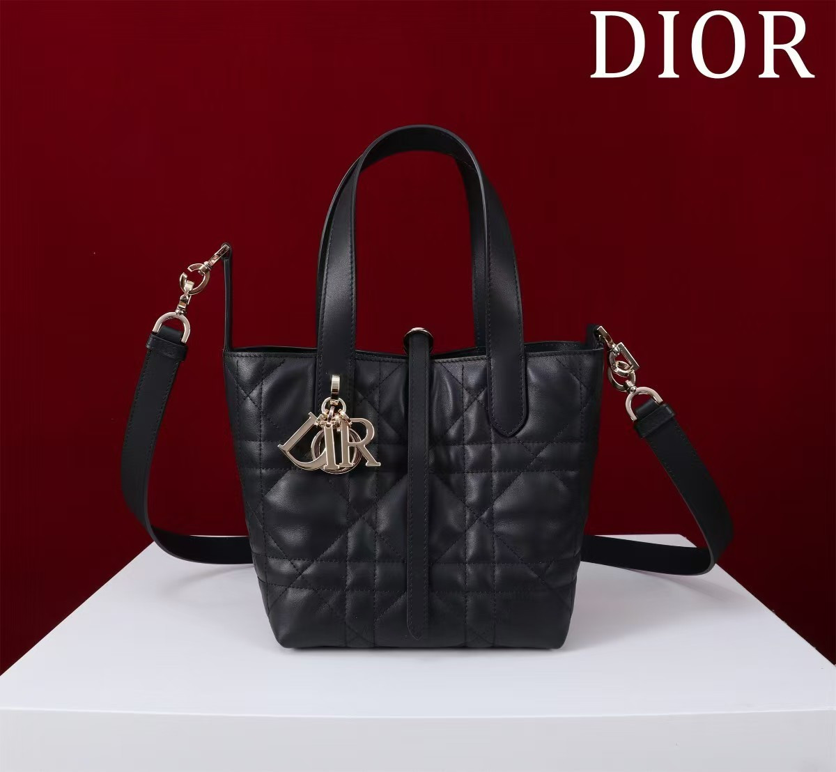D*0r Small D*0r Toujours Vertical Tote Bag 18.5 x 18.5 x 12 cm