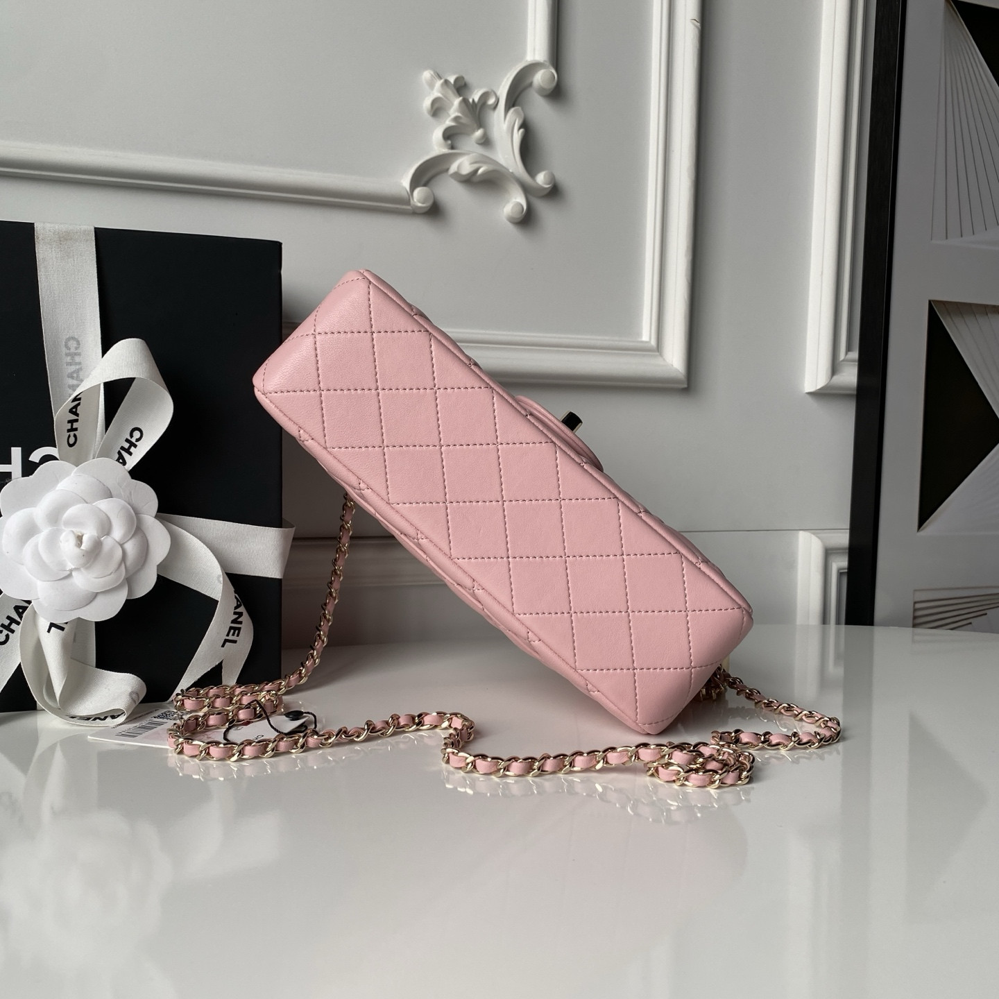 Ch*el classic flap handbag cf as5756 14.5x23.5x7cm