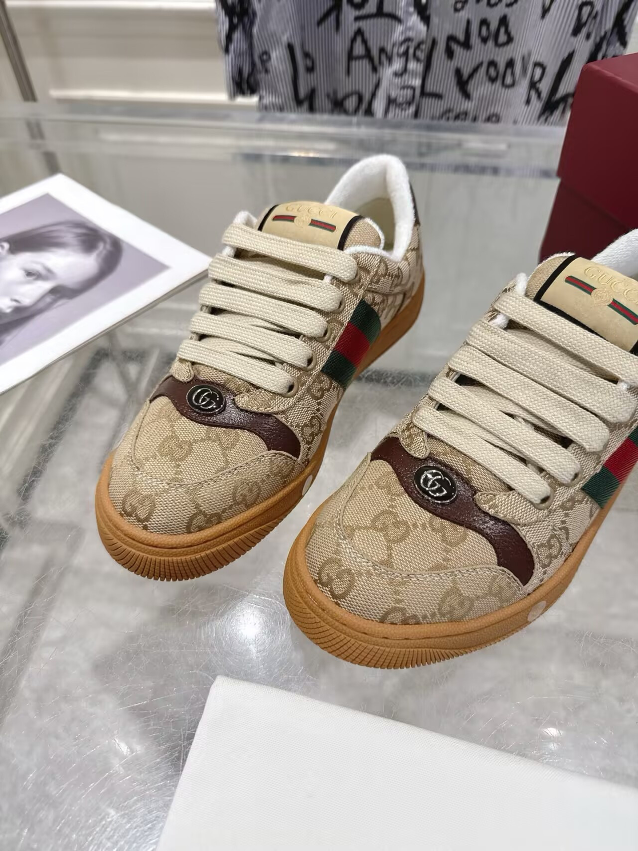 ua G*u*i screener sneakers