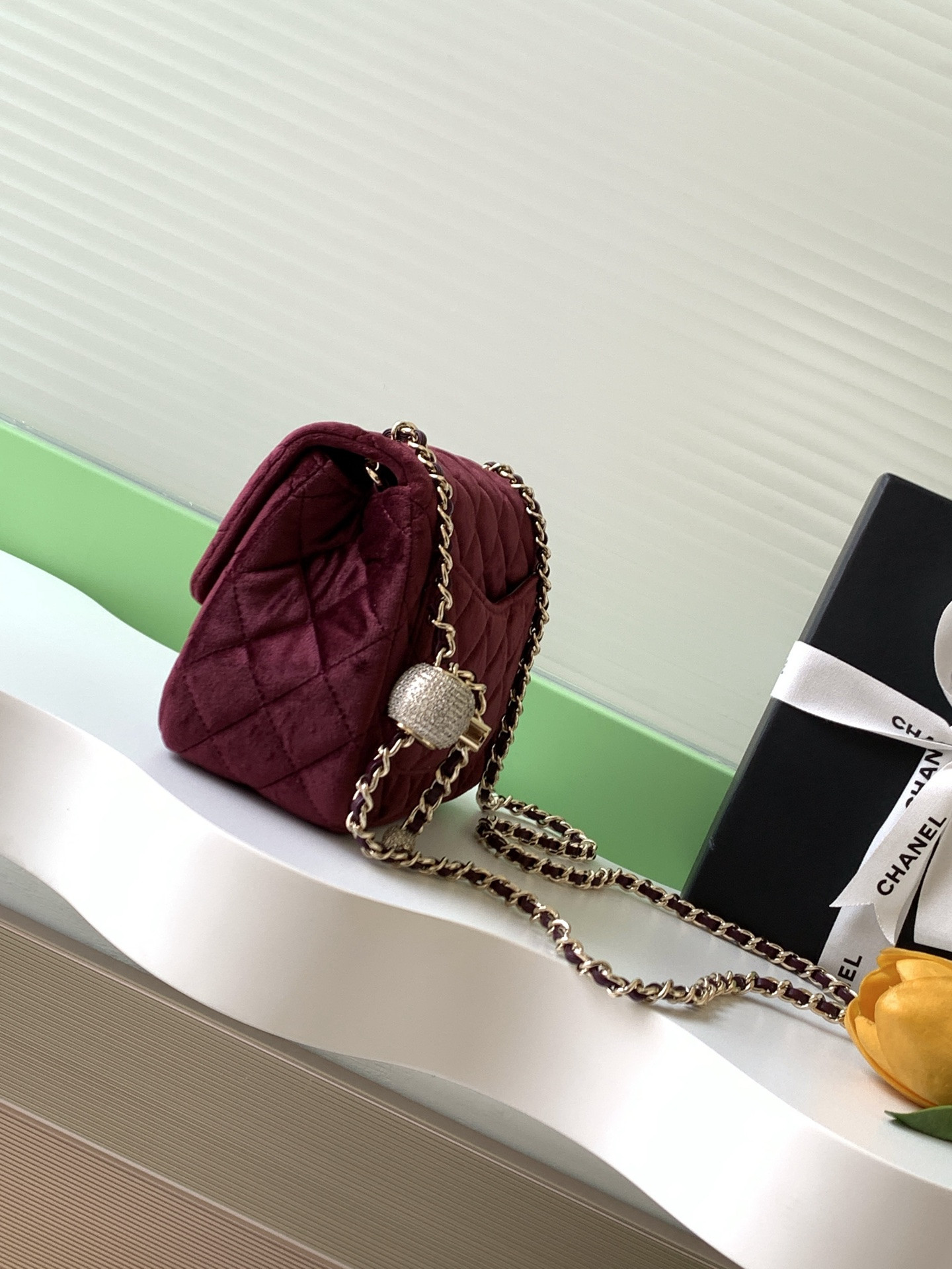 Ch*el mini flap bag 13x18x7cm