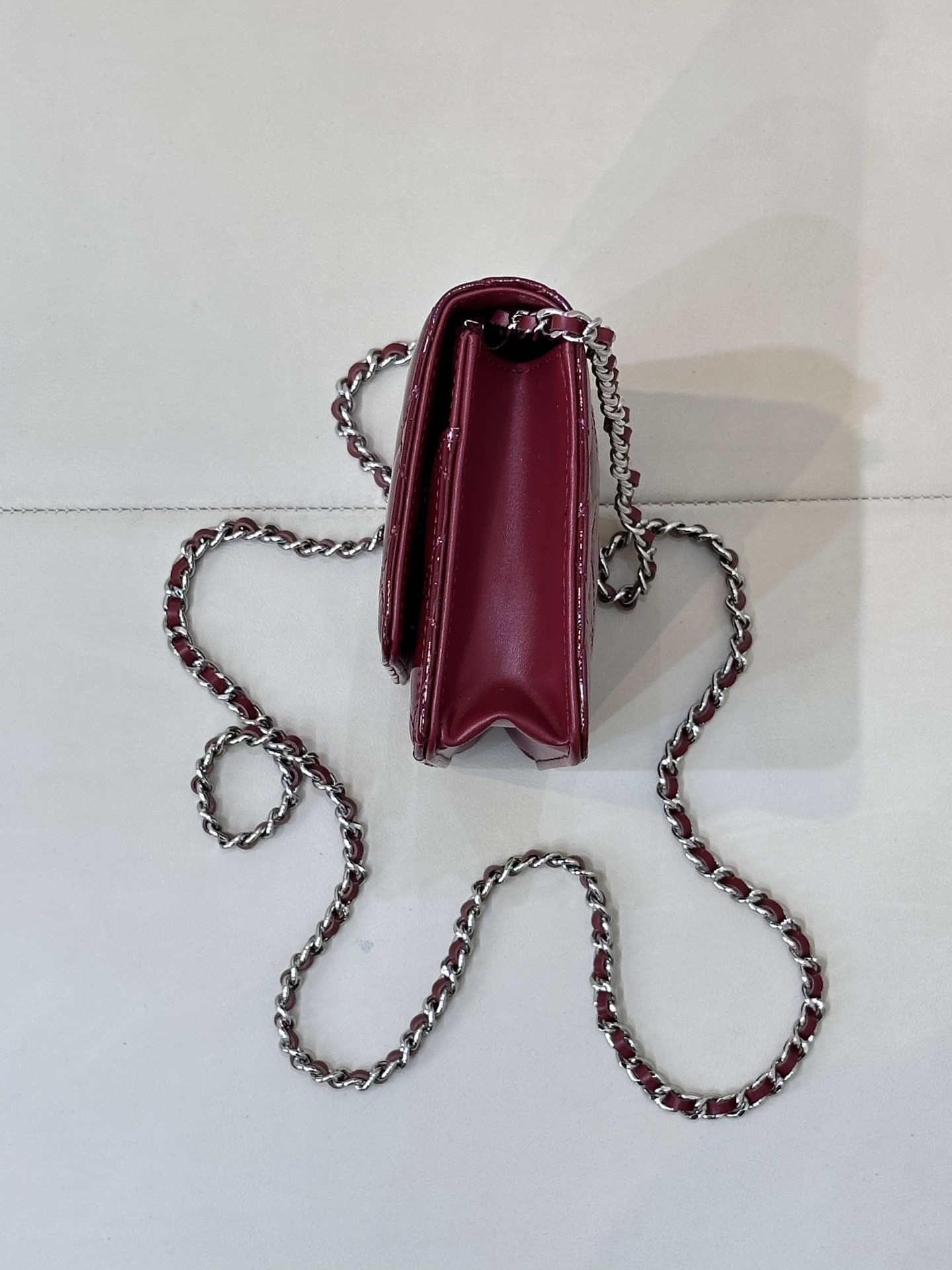 Ch*el woc classic wallet on chain 13x19cm