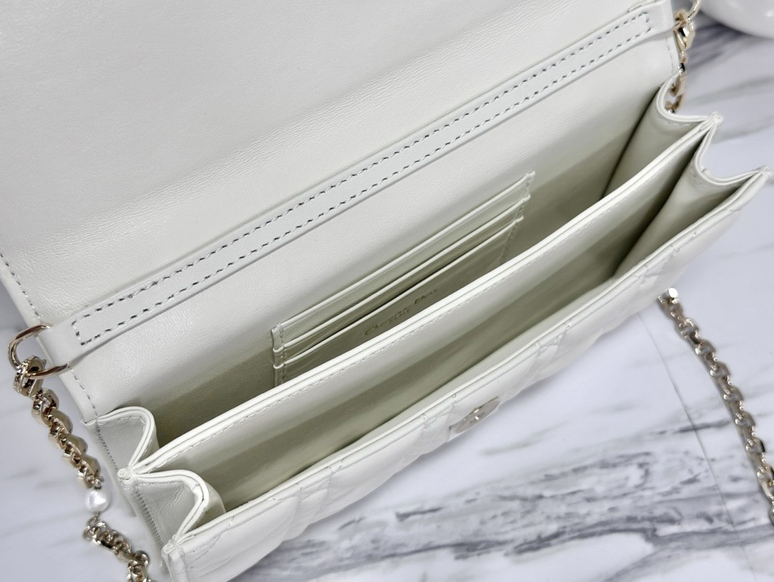 MISS D*0r MINI BAG Latte Cannage Lambskin S0980ONMJ_M030 21 x 11.5 x 4.5 cm
