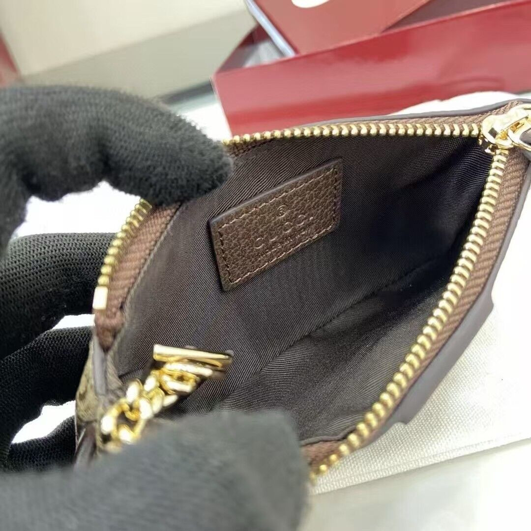 G*u*i ophidia zip key pouch