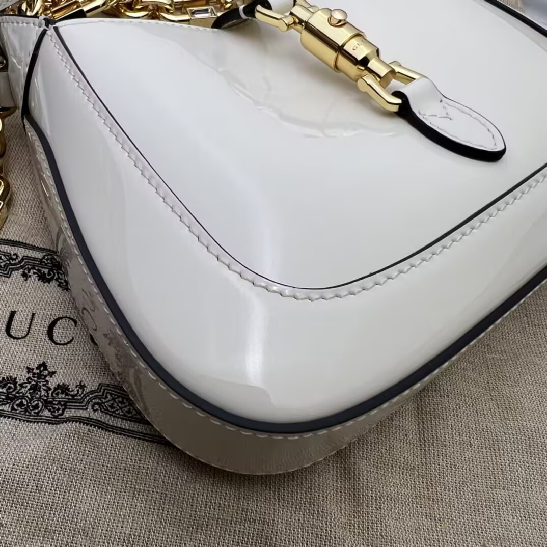G*u*i mini jackie 1961 patent leather shoulder bag 19x13x3cm