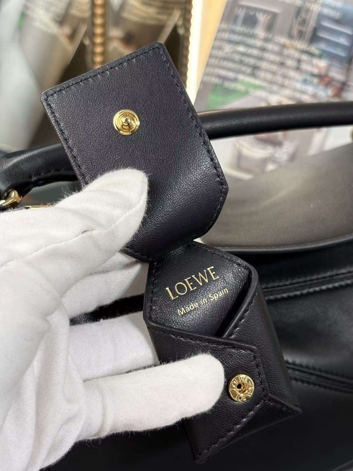 L0ew* Mini Featherlight Puzzle Bag Nappa Lambskin 18x12.5x8cm