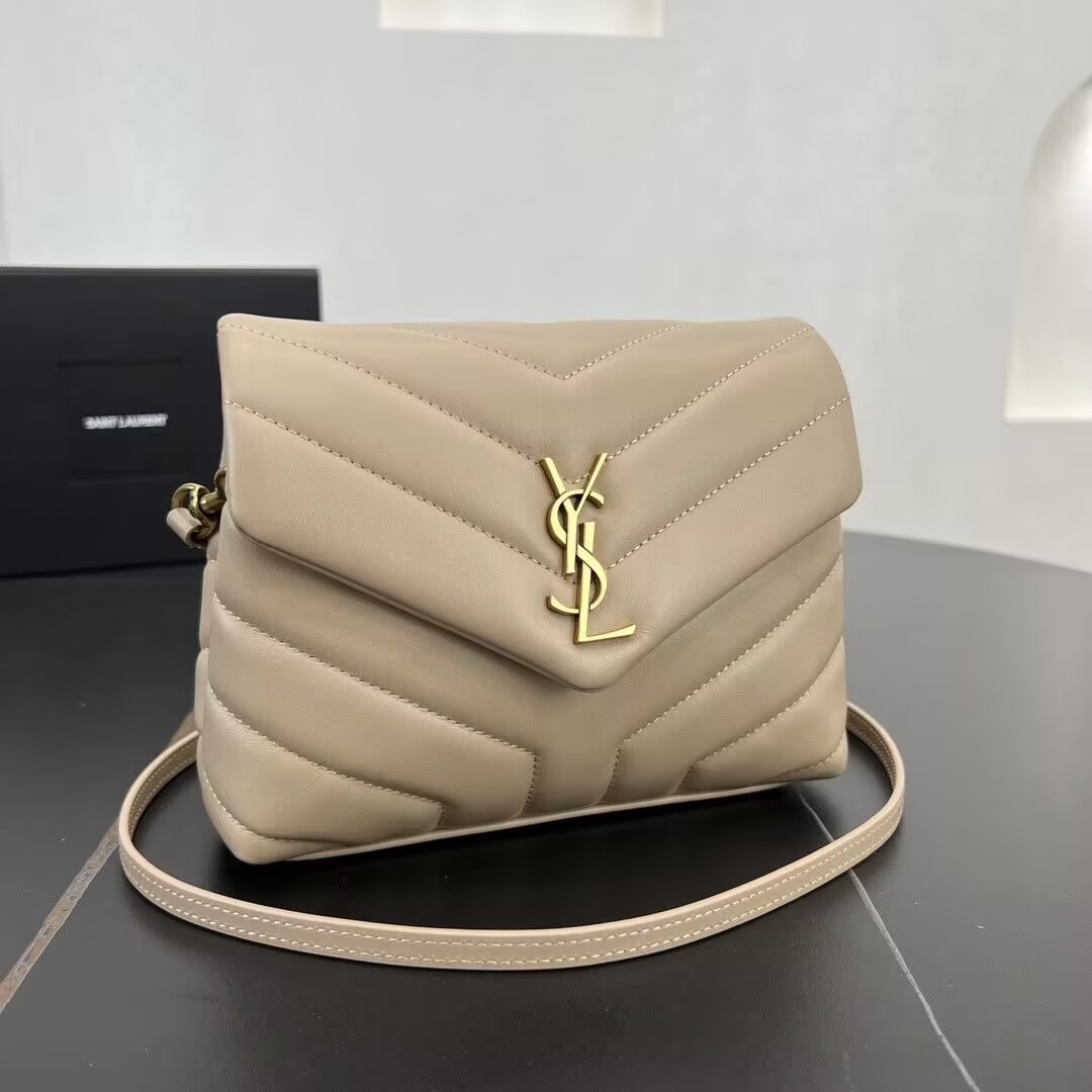 Y*L TOY LOULOU IN QUILTED LEATHER 7.9 X 5.5 X 3 INCHES
