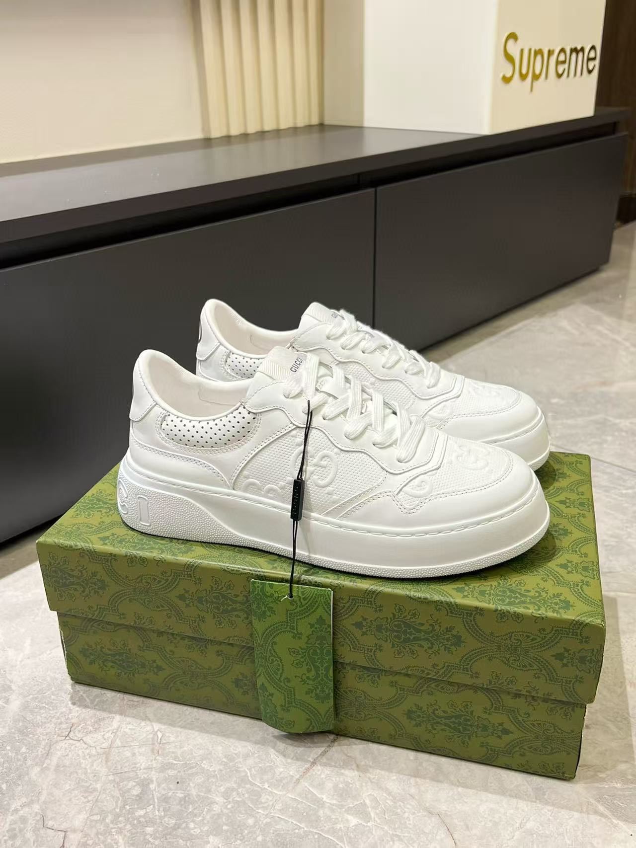 UA G*u*i GG Embossed Sneakers