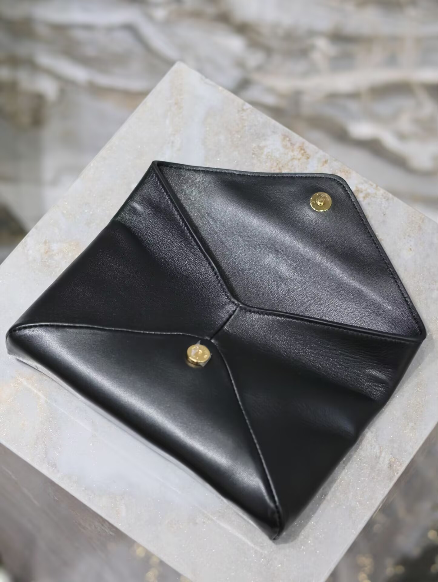 Y*L cassandre small envelope pouch in lambskin 21x14x3cm