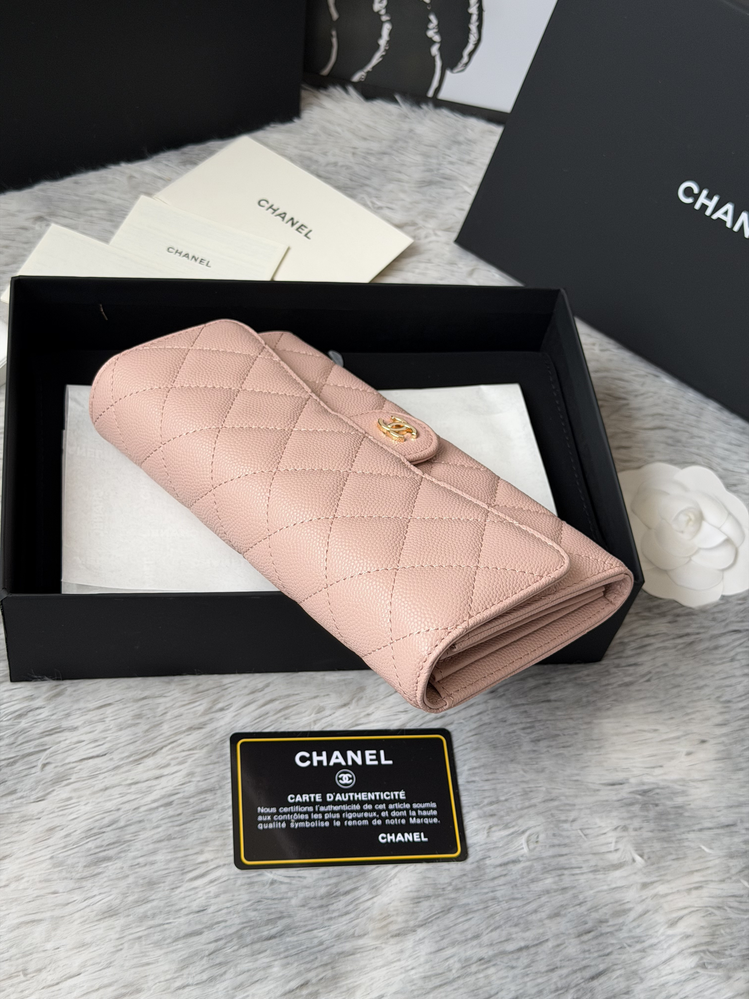 Ch*el wallet 80758 10x19x3cm