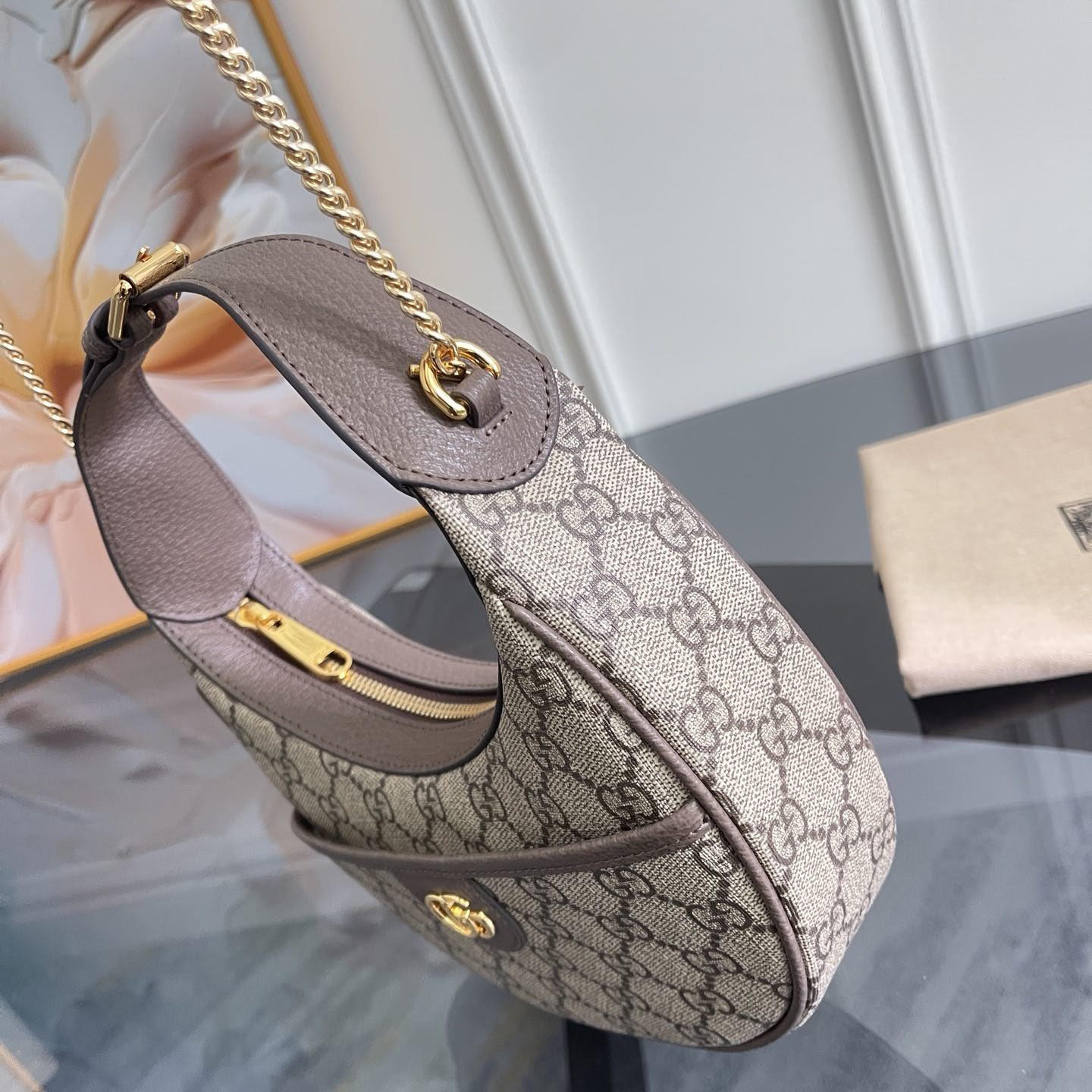 G*u*i ophidia mini gg canvas shoulder bag 20x14.5x4cm