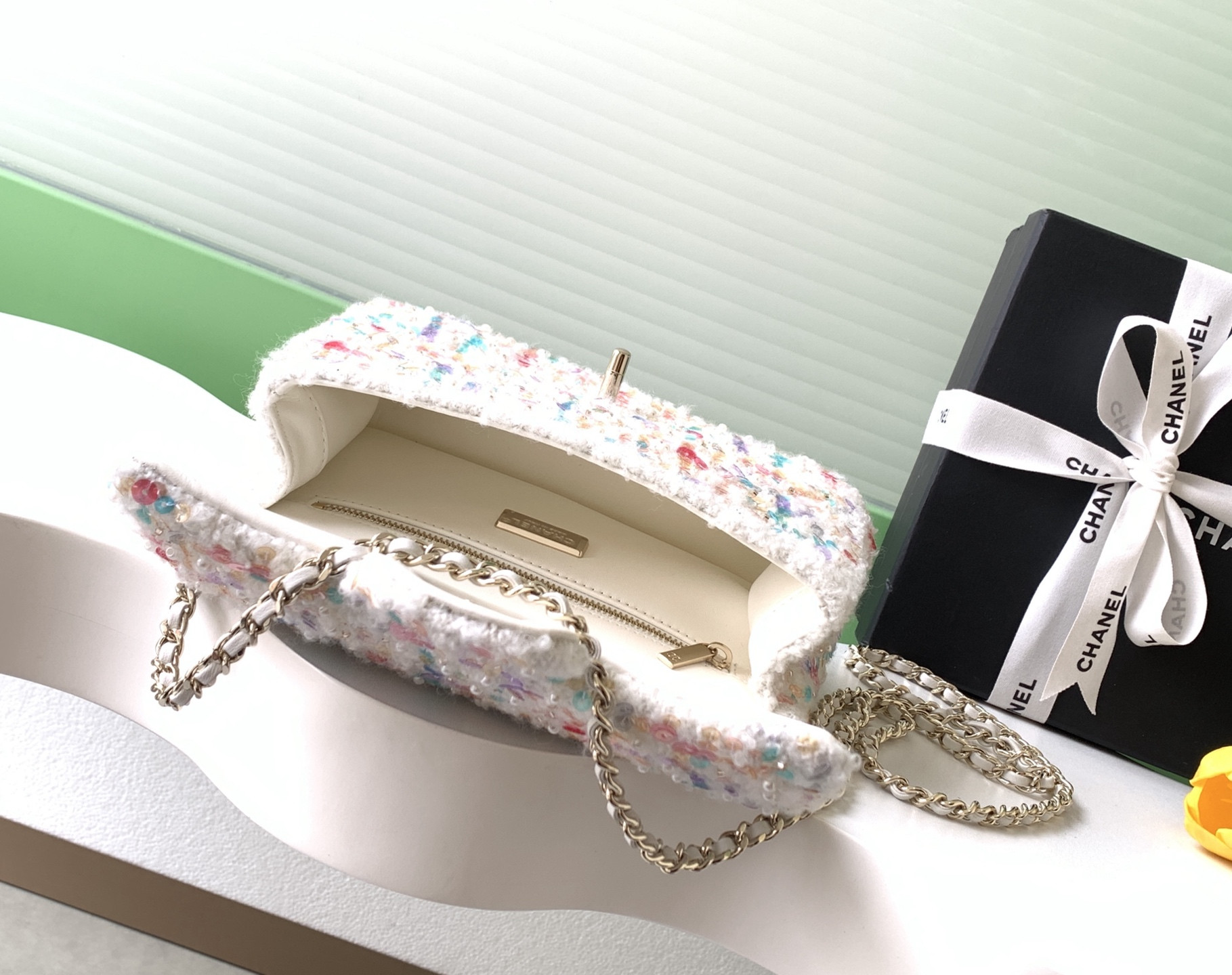 Ch*el flap bag 20x14x7cm