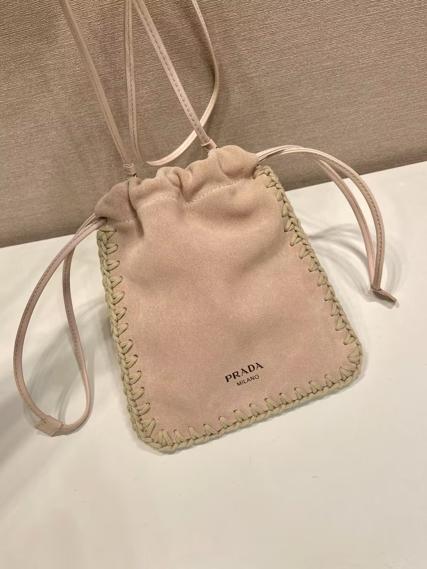 Pra*a suede smartphone case 22x17.5cm