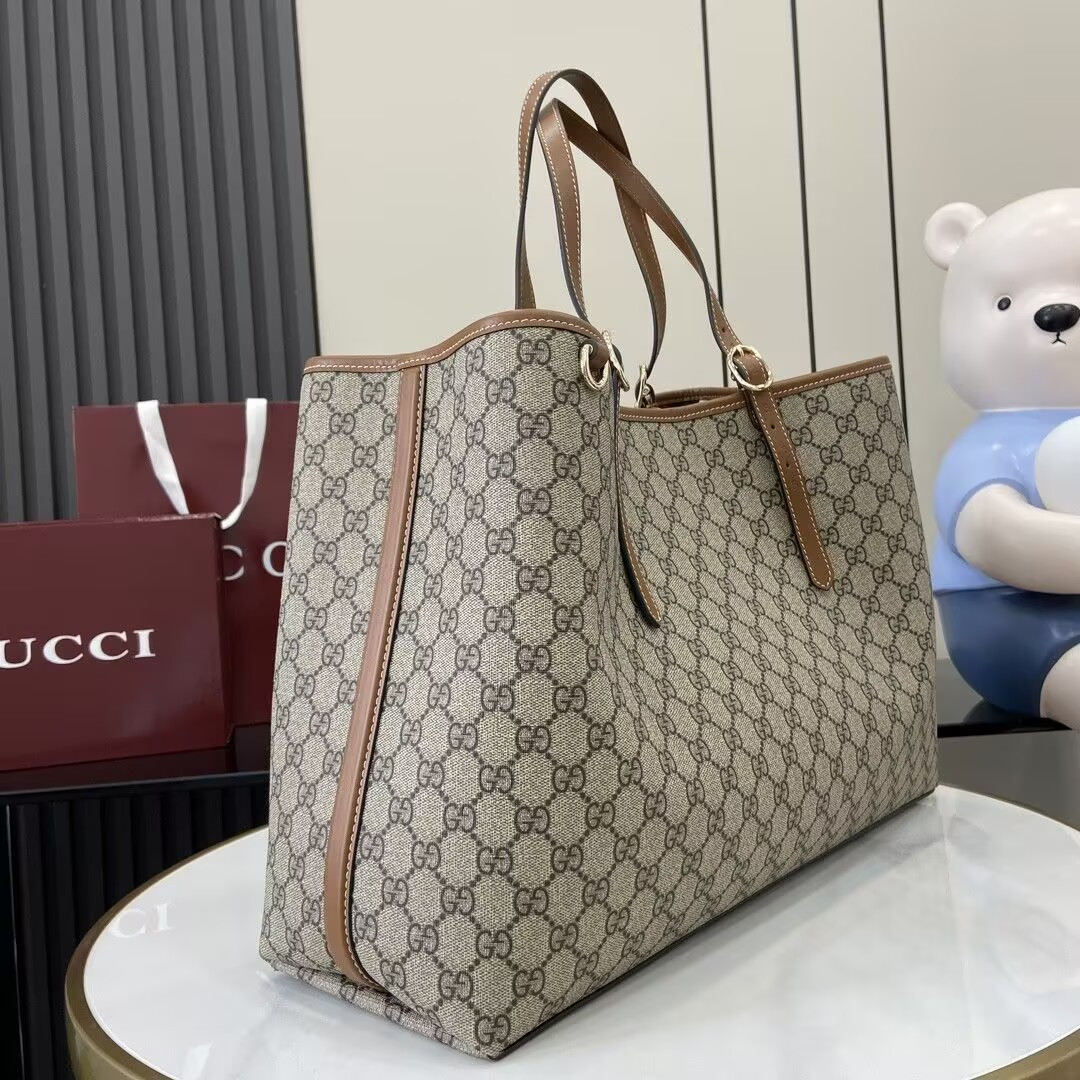 G*u*i GG Emblem Maxi Tote Bag 45.5x30x16cm (Without Original Box)
