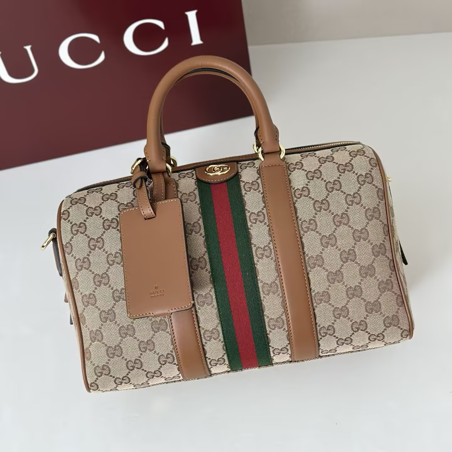 G*u*i ophidia medium boston bag 30x16x20cm