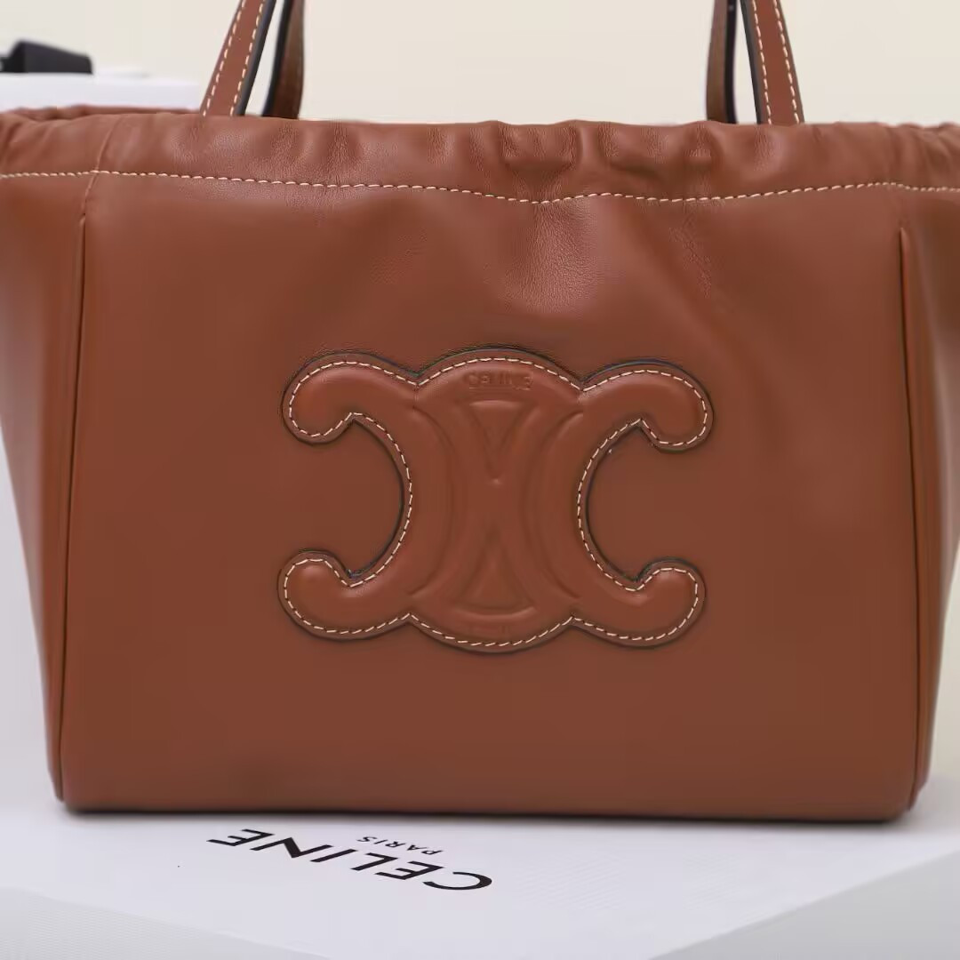 Ce**e cabas drawstring triomphe bag 22x17x15cm