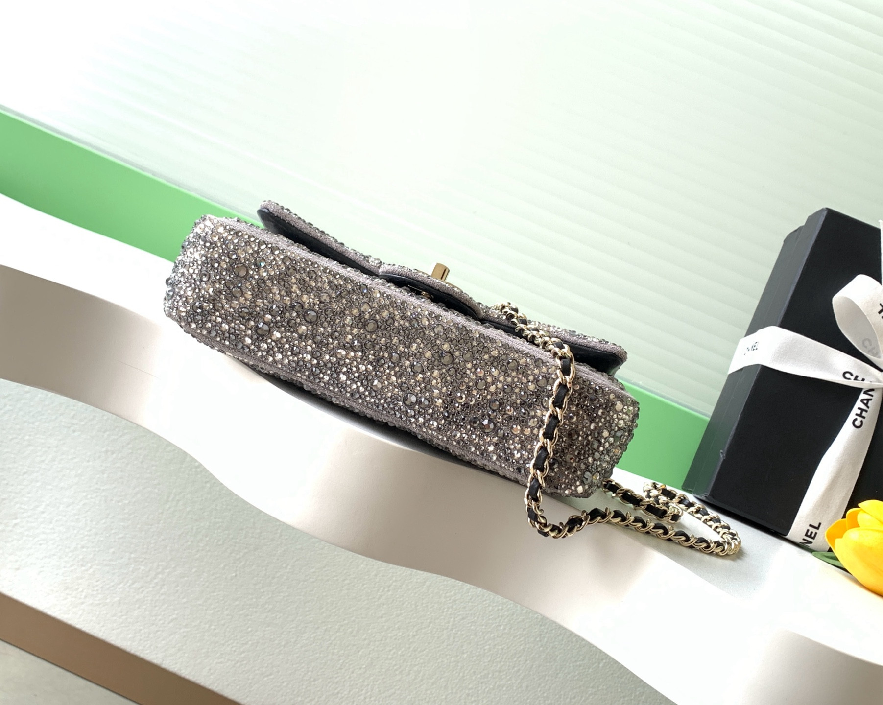Ch*el flap bag 13x21x8cm