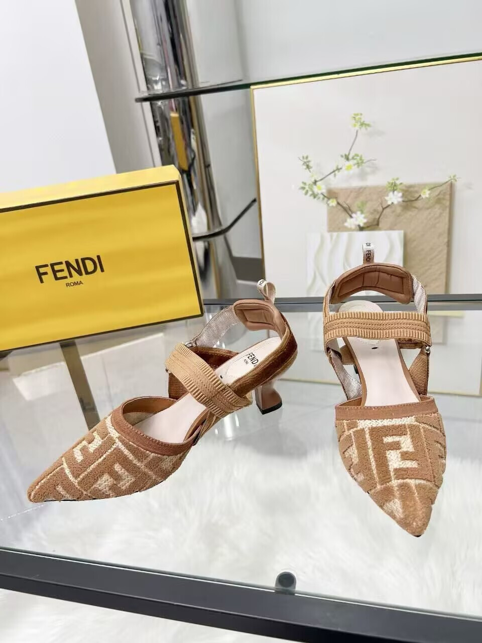 ua F**di slingback pumps