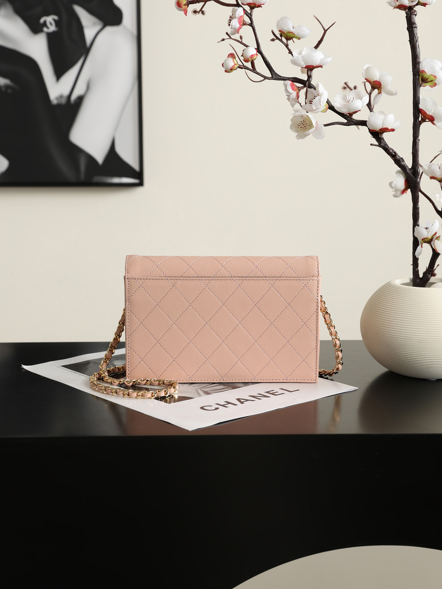 Ch*el wallet on chain ap5455 12x19x3.5cm