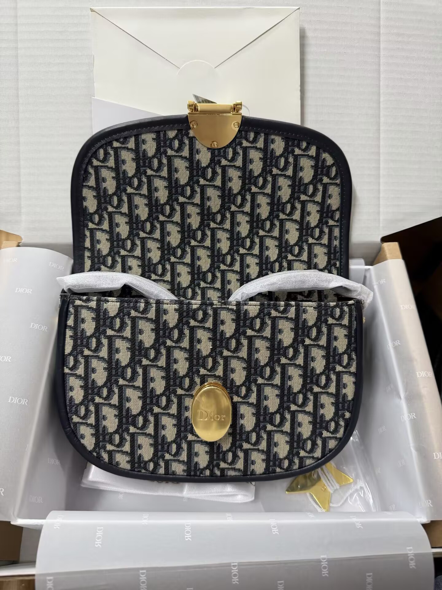 D*or médaillon flap bag 22x13x9.5cm